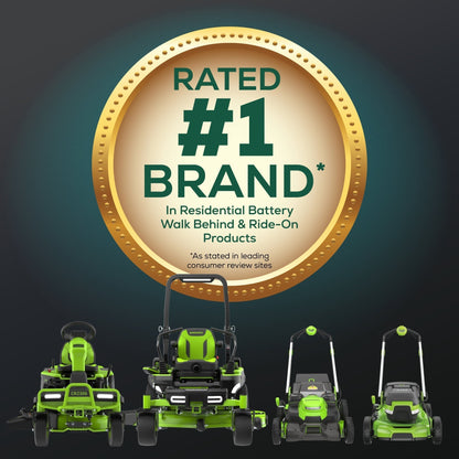60V 30” CrossoverT Riding Lawn Tractor with (2) 8.0 Ah, (2) 4.0 Ah Batteries & 600-Watt Charger