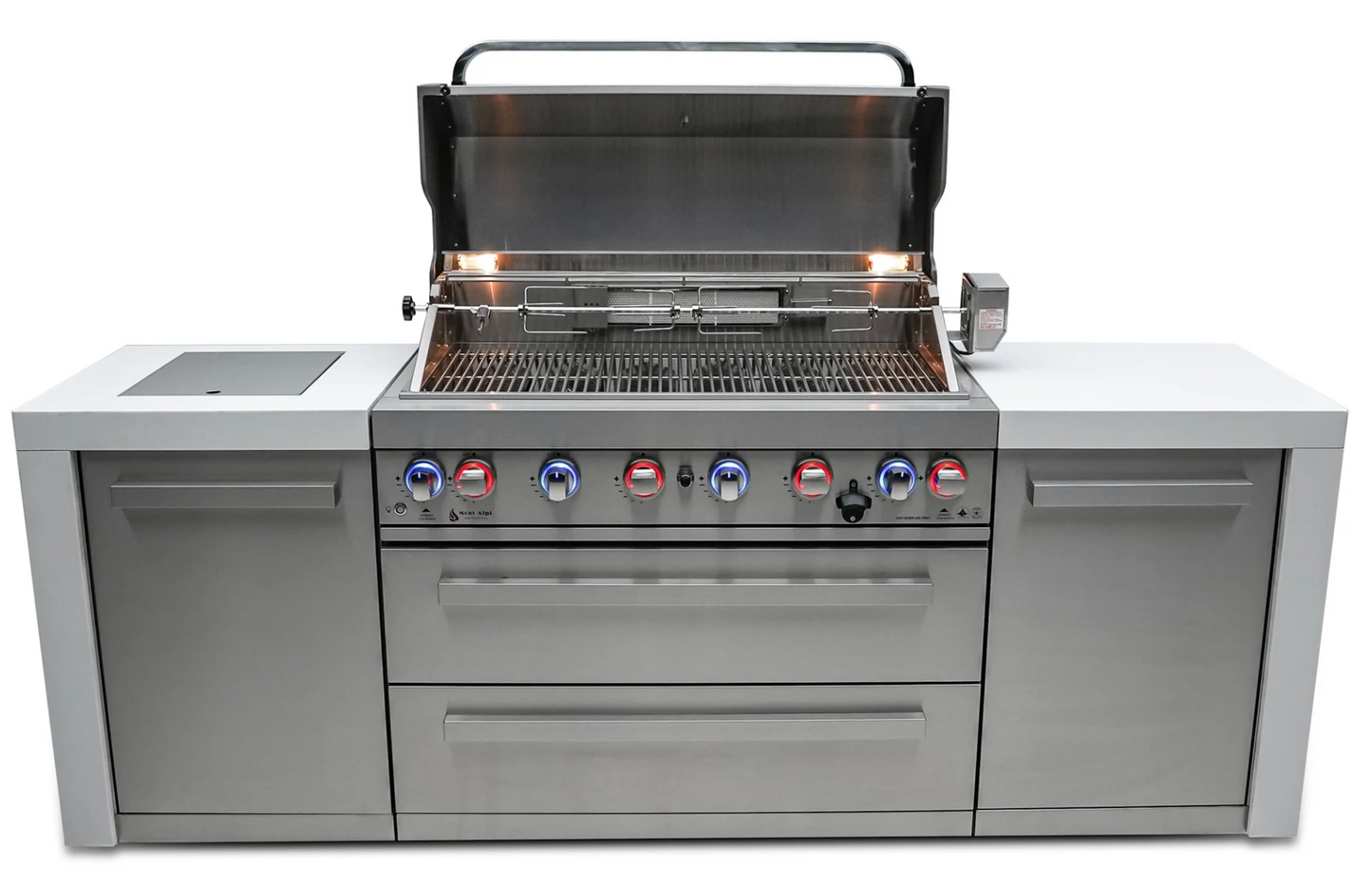 Mont Alpi 805 Deluxe Island  6-Burner Grill MAi805-D