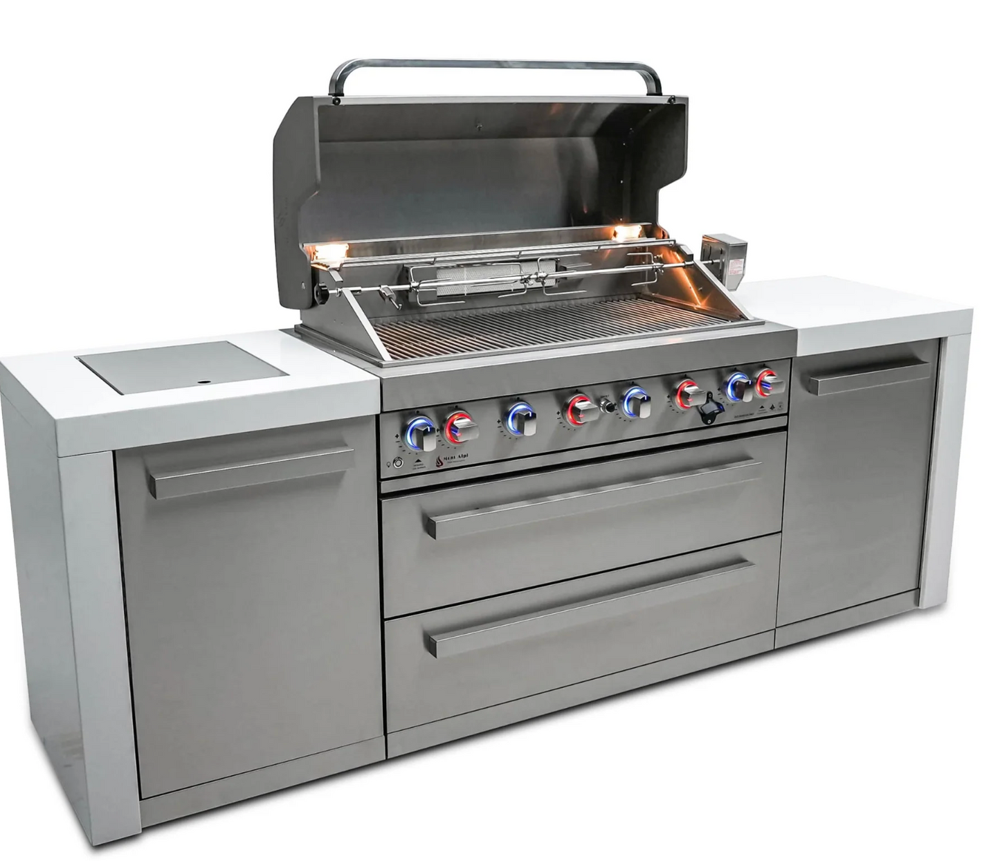 Mont Alpi 805 Deluxe Island  6-Burner Grill MAi805-D