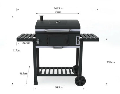 Outdoor XXL Smoker Barbecue Charcoal Portable BBQ Grill Home Garden